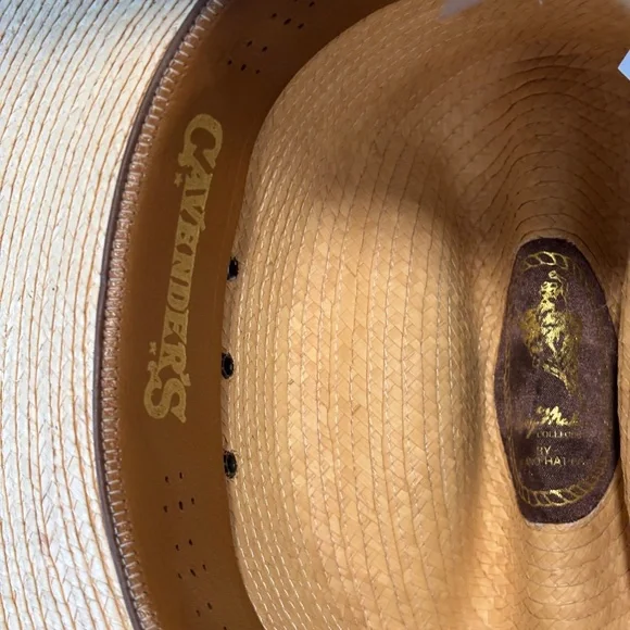 Larry Mahan's Straw Western Cowboy Hat by Milano Size 6 7/8 Made in USA - Picture 9 of 12
